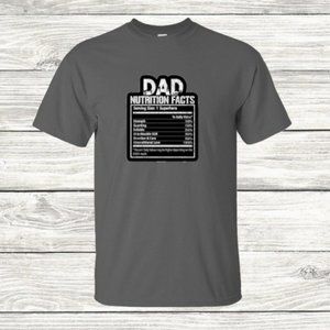 Dad Nutrition Facts Custom T Shirt Father's Day Superhero Various Colors